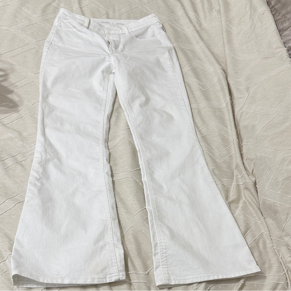Old Navy Cream Flare Jeans